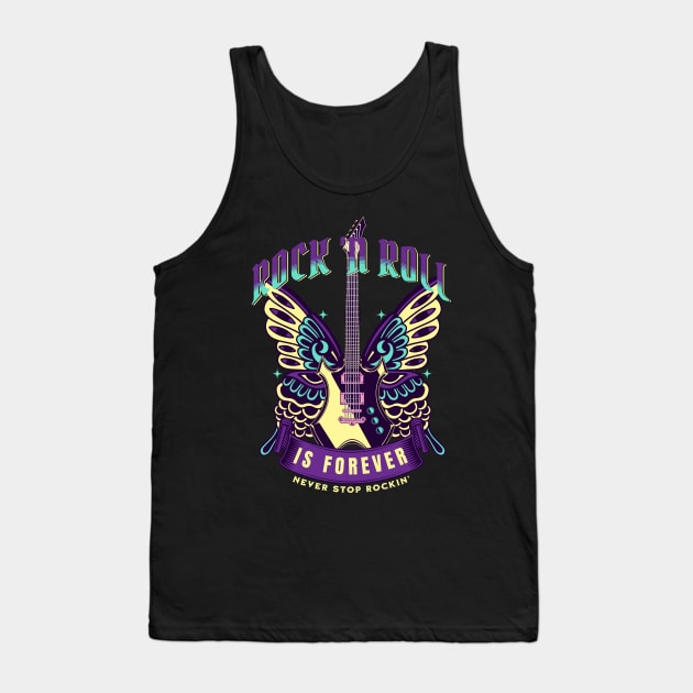 Rock N Roll Is Forever 2 Tank Top by RockReflections